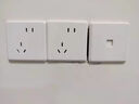 施耐德開(kāi)關(guān)插座面板明裝插座USB插座通用86型智意系列經(jīng)典白色 斜五孔10只裝 曬單實(shí)拍圖