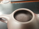 璽翰雅（ROYHOYE）宜興全手工紫砂壺家用茶壺功夫茶具原礦老紫泥滿瓢紫茄泥景舟石瓢 紫茄泥/約280毫升 曬單實(shí)拍圖