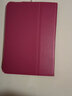 亖燚 蘋(píng)果2021ipad保護套10.2皮套輕薄第九代全包8防摔9.7英寸air1支架mini6外殼 玫紅色（保護套+鋼化膜） air1/2-iPad5/6（9.7寸） 曬單實(shí)拍圖