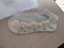 雅鹿襪子女船襪春夏季薄款透氣百搭淺口碎花短襪ins潮玻璃絲女襪 波紋花朵玻璃絲-隨機 1雙 曬單實(shí)拍圖