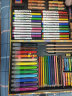 马可（MARCO）迪士尼联名款儿童绘画图书手提箱礼盒装73件套 彩色铅笔/油画棒/胖胖彩/水彩笔/铅笔附涂色书2本 实拍图