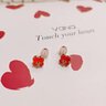 Vana小杏運(yùn)耳釘女耳飾氣質(zhì)高級(jí)感七夕情人節(jié)禮物送女朋友老婆 四葉小杏運(yùn)耳釘【瑪瑙款】一對(duì) 曬單實(shí)拍圖