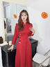 蘭卡·羅妮長(cháng)袖敬酒服新娘酒紅色改良旗袍2025新款高端訂婚結婚禮服新中式女 酒紅色長(cháng)款 L 曬單實(shí)拍圖