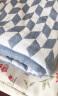 洁丽雅（Grace）A类纯棉抗菌毛巾被夏季 毯子毛毯午睡毯夏凉毯 牡丹花 150*200cm 实拍图