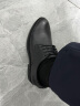 奥康（Aokang）男鞋牛皮皮鞋男士商务正装圆头系带低帮鞋子 黑色（偏大一码） 40 实拍图