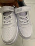 安踏兒童運動(dòng)鞋低幫板鞋女2025秋季男大童休閑革面元氣百搭滑板小白鞋 紙莎白/暮紫灰8077-1 36 碼 曬單實(shí)拍圖
