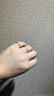 老廟黃金戒指足金莫比烏斯戒指素圈纏繞戒指女款送女友老婆節禮物 約1.4g 曬單實(shí)拍圖