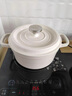 蘇泊爾（SUPOR）琺瑯鑄鐵鍋22cm不粘燉鍋煲湯鍋燜燒鍋琺瑯鍋電磁爐通用 茶白- 24cm 曬單實(shí)拍圖