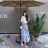 艾柔丹法式連衣裙女裝衣服夏天小個(gè)子顯瘦套裝兩件套裙子女夏季2025新款 粉色套裝 2XL 曬單實(shí)拍圖