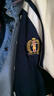 英氏（YEEHOO）男童外套兒童棒球服秋季時(shí)尚立領(lǐng)學(xué)院風(fēng)百搭中大童裝洋氣秋裝新款 帥氣學(xué)院 深藍 140 曬單實(shí)拍圖