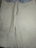 酷人頭（KuRenTou）休閑褲男2024年春夏季薄款韓版修身直筒男褲潮新款男士小腳長(cháng)褲子 1618米白色 29_2.2尺腰_ 曬單實(shí)拍圖
