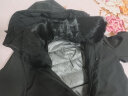 南极人中老年人羽绒服男装爸爸加厚中长款脱卸内胆大码宽松外套冬季衣服 黑色 M(建议90-110斤) 实拍图
