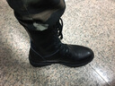 斯?jié)蔂枺⊿izer）男靴冬季加絨保暖馬丁靴男高幫潮百搭靴子男英倫風拉鏈男士工裝靴 黑色【四季款】 41【標準皮鞋碼】 曬單實拍圖