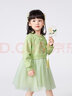 巴拉巴拉童裝女童裙子寶寶連衣裙國風(fēng)拼接蓬蓬網(wǎng)紗裙兒童秋裝洋氣 黃綠41123 150cm 曬單實(shí)拍圖