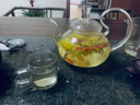 正揚玻璃茶具整套加厚耐熱花茶壺套裝花草過(guò)濾功夫煮茶壺杯 400壺+綠臺大+（透明/把杯）+杯架 曬單實(shí)拍圖