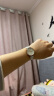 聚利时（Julius）手表女韩版时尚学生女生大表盘日历星期石英女士手表白色JA-1381A 实拍图