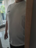 FILA韩国斐乐T恤  男女夏季运动休闲情侣装同款 圆领百搭短袖 男 2111X/2101X-OWH L/100（建议65-75kg） 实拍图