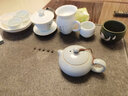 寧不凡 汝窯茶壺陶瓷單壺功夫茶具個(gè)人泡茶壺開(kāi)片可養(yǎng)汝瓷豆青色 扁玉西施壺（230ml) 曬單實(shí)拍圖