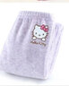 Hello Kitty兒童保暖褲女童棉質(zhì)秋褲寶寶秋冬內穿加厚加絨打底褲536紫色150 曬單實(shí)拍圖