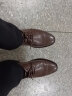 奥康（Aokang）男鞋牛皮皮鞋男士商务正装圆头系带低帮鞋子 棕色（偏大一码） 38 实拍图