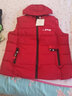 卡姆森2025新款秋冬裝棉馬甲女外穿寬松保暖背心女韓版連帽棉馬夾坎肩外 紅色 3XL【135-145斤】 曬單實(shí)拍圖