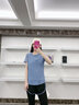 范斯蒂克 運(yùn)動套裝女夏寬松健身服拼網(wǎng)舒適短袖跑步套裝戶外休閑瑜伽服女 藍(lán)色三件套 TC11211 M 曬單實(shí)拍圖