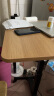 SKAAN升降桌移动电脑桌简易书桌组合站立式工作台办公桌高脚桌子床边桌 【基础款】小型升降桌 木色_带槽 实拍图