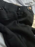 雪澈2025冬季加絨加厚牛仔褲女高腰彈力修身顯瘦百搭小腳褲緊身女士 09黑色松緊腰加厚羊羔絨面料 34 建議160-169斤6XL 曬單實(shí)拍圖