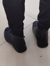 可尼特雪地靴男靴新品牛皮馬丁靴韓版男時(shí)尚中高幫大號加棉工裝靴子男 黑色單鞋 39 曬單實(shí)拍圖