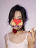 薇施妮（WEISHINI）Lolita朋克哥特宮廷暗黑荊棘玫瑰choker項(xiàng)圈脖圈亞文化復(fù)古配飾 暗紅玫瑰荊棘  A25-201 曬單實(shí)拍圖