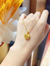 中國黃金（CHINA GOLD）黃金項(xiàng)鏈女足金愛心項(xiàng)鏈桃心吊墜七夕情人節(jié)生日禮物送女友老婆 【送女友】足金吊墜 約2.3g【贈(zèng)銀鏈】 曬單實(shí)拍圖