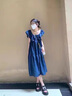 燕潯法式復古格子連衣裙女夏新款設計感小眾休閑遮肉顯瘦別致獨特裙子 圖片色 M (建議95-110斤) 曬單實拍圖