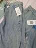 真維斯（JEANSWEST）天絲牛仔褲男直筒寬松大碼中年男士休閑冰絲夏天超薄款長褲子 灰藍(lán)九分 【冰絲超薄】 30 腰圍2尺3 適合120斤左右 曬單實拍圖