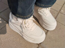森馬女鞋夏季厚底增高小白鞋女2026新款小眾百搭網(wǎng)面運動(dòng)休閑板鞋子女 米色 37 (235mm) 曬單實(shí)拍圖