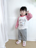 馬卡樂(lè )春季嬰幼兒童純棉T恤長(cháng)袖條紋撞色時(shí)尚百搭 白紅色路途速進(jìn) 90 曬單實(shí)拍圖