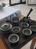 祥業(yè)哥窯功夫茶具整套裝家用辦公室現代簡(jiǎn)約輕奢中式陶瓷泡茶壺茶杯 哥窯蓋碗六杯9件+竹制茶盤(pán)-中 曬單實(shí)拍圖