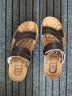 宜驰（EGCHI）凉鞋男士凉拖户外头层牛皮透气沙滩鞋 12129 棕色 41 实拍图