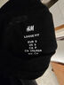 H&M男裝女裝T恤夏季休閑寬松落肩短袖舒適純棉羅紋圓領(lǐng)上衣1003662 黑色 XL 180/116 曬單實(shí)拍圖