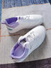 九寸陽(yáng)光板鞋男休閑小白鞋男鞋休閑男鞋皮鞋男青少年學(xué)生板鞋防臭運動(dòng)鞋 小白潮鞋白紫色 42 曬單實(shí)拍圖