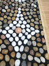 天然鵝卵石按摩腳墊雨花石足部穴位按摩器生日禮物送父母爸爸媽媽 【財源滾滾】150*40cm玉球皮革底 曬單實(shí)拍圖