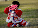 長(cháng)命富貴寶寶衣服秋冬套裝嬰兒過(guò)年拜年漢服新中式唐裝周歲禮服男寶寶棉襖 龍行龘龘-中開(kāi)+仿兔毛絨球帽 80 曬單實(shí)拍圖