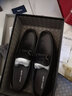 皮爾卡丹（pierre cardin）男鞋商務套腳緩震軟底不易累腳頭層軟牛皮鞋舒適透氣耐磨樂福鞋 黑色 25新貨 42 曬單實拍圖