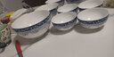 隆昌骨瓷隆昌瓷器釉中彩山水碗碟盤(pán)中式餐具套裝家用飯碗深盤(pán)面碗高腳碗 6英寸高腳碗【一個(gè)裝】 曬單實(shí)拍圖