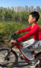 喜德盛中国风24寸青少年儿童自行车男女变速单车21速碟刹 红黑2023款 实拍图