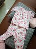 寶然嬰兒套裝衣服保暖內(nèi)衣套裝女寶寶秋季夾棉高腰護(hù)肚家居服睡衣秋裝 2998護(hù)肚櫻花粉色 66cm 曬單實拍圖