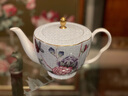 WEDGWOOD杜鵑藍(lán)色茶壺1L骨瓷大茶壺咖啡壺家用茶壺歐式禮盒 1L 杜鵑藍(lán)色茶壺 曬單實拍圖