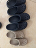 crocs卡駱馳洞洞鞋貝雅男鞋女鞋輕便耐磨一腳蹬拖鞋休閑鞋10126 卵石色2V3 36 -37 220mm 曬單實(shí)拍圖