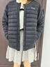 NEPA耐葩24秋冬新品女士羽絨服中長款簡約可脫卸帽羽絨夾克7K82049 黑色C01 S 165/88A 曬單實拍圖