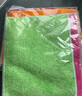 百妙（bai miao）竹纖維洗碗布百潔布不易沾油家用廚房抹布刷碗布吸水不易掉毛 5條彩色18*23厘米 曬單實(shí)拍圖