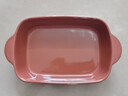 川島屋芝士焗飯烤盤(pán)烤箱專(zhuān)用器皿陶瓷雙耳創(chuàng  )意餐具微波爐盤(pán)子家用 7英寸烤盤(pán)(磚紅) 曬單實(shí)拍圖